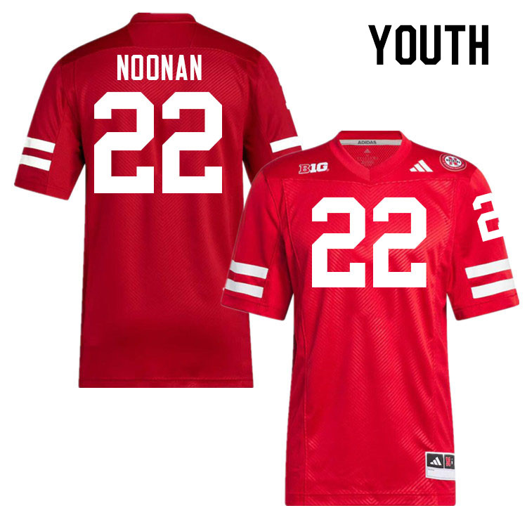 Youth #22 Maverick Noonan Nebraska Cornhuskers College Football Jerseys Stitched Sale-Scarlet